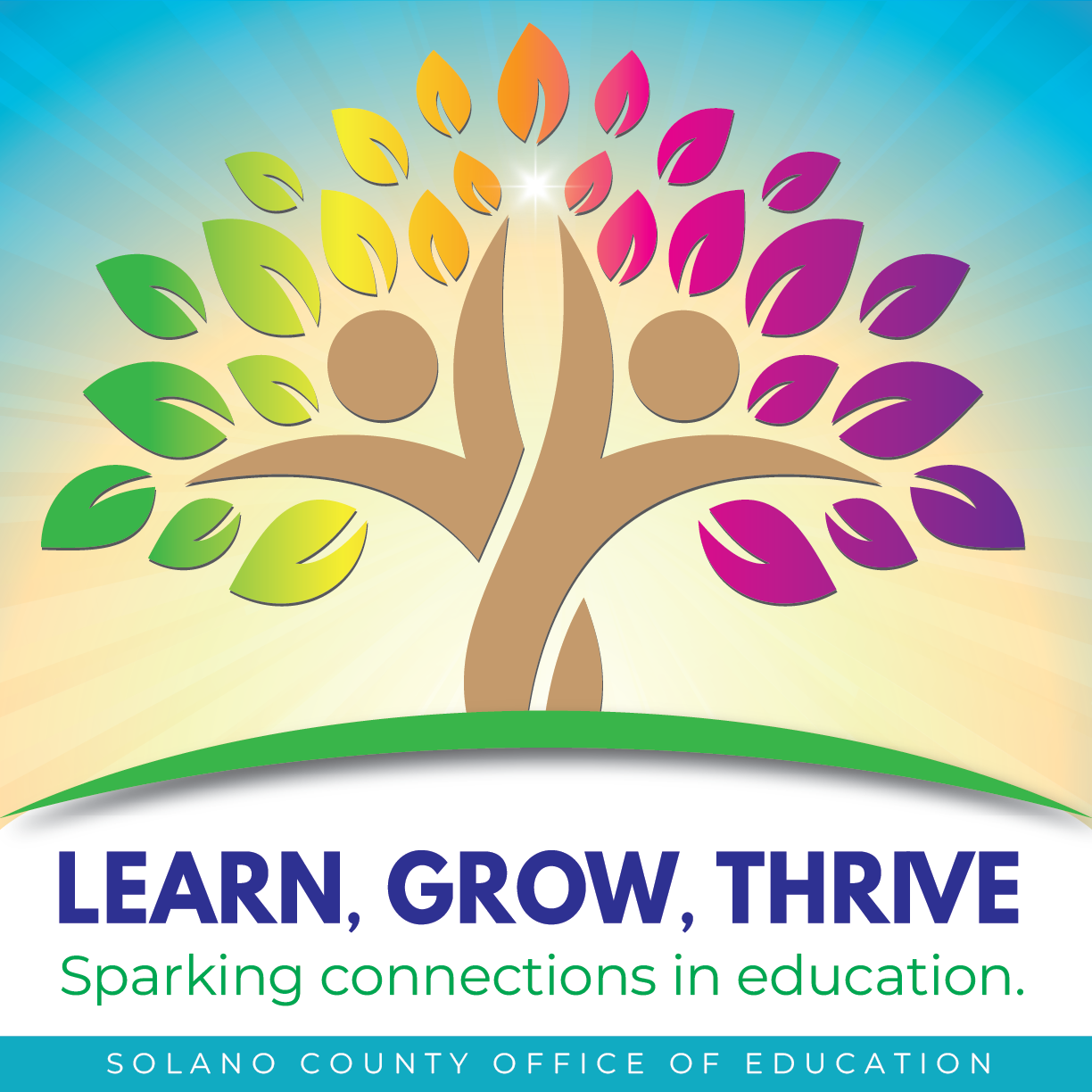 Learn, Grow, Thrive: Sparking Connections in Education- image of a vibrant tree