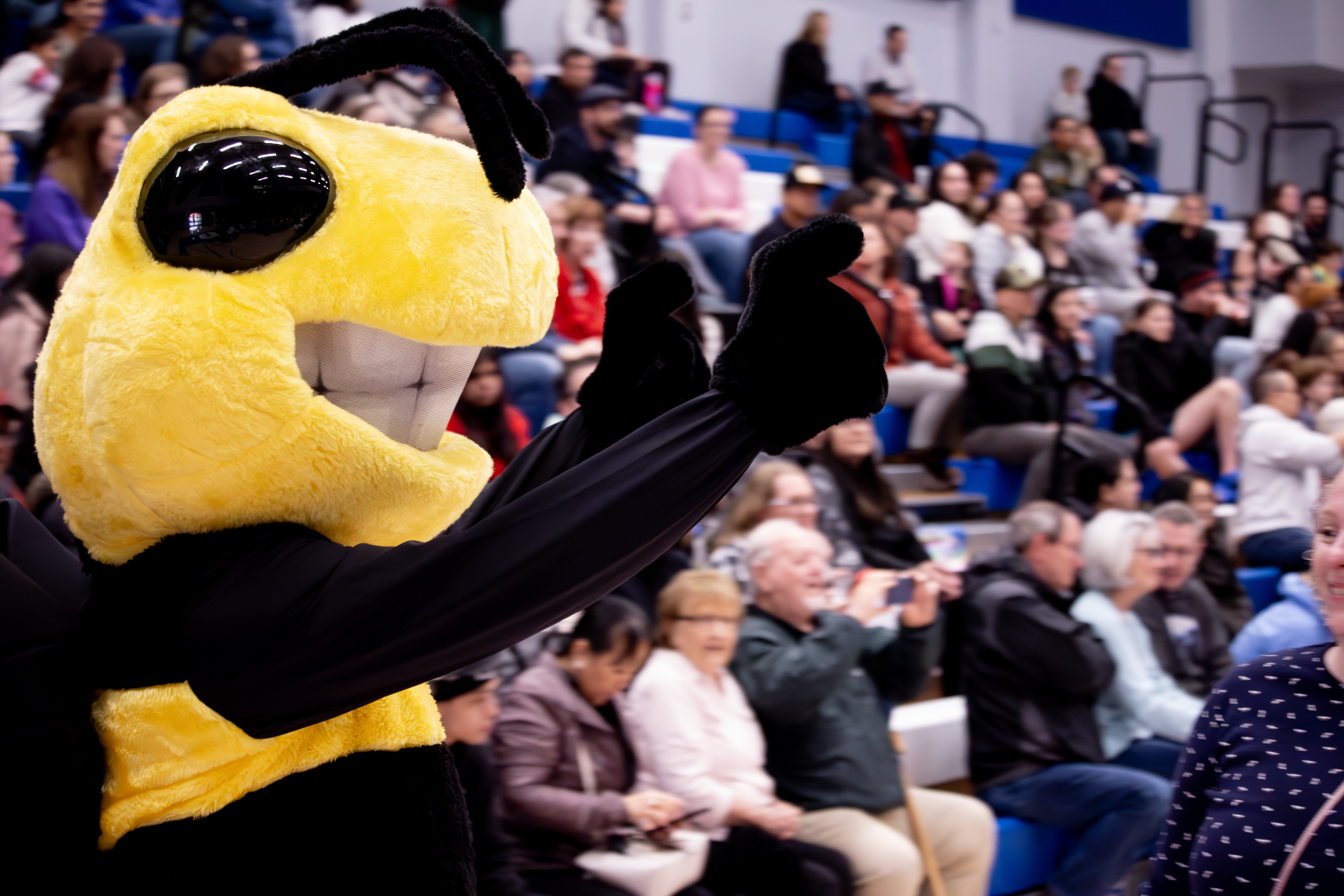 SCOE Bee cheering on Spelling Bee Participants