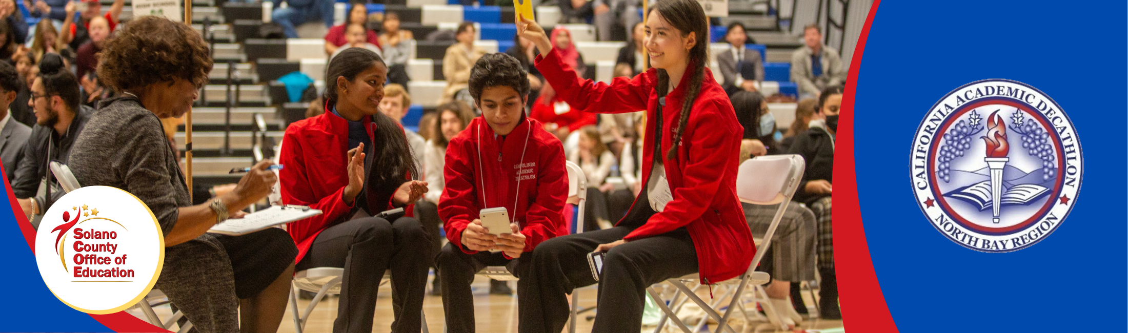 students competing in 2024 Bay Region Academic Decathlon