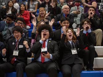 Vanden Academic Decathlon Members during Awards Ceremony