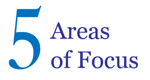 5 areas of focus