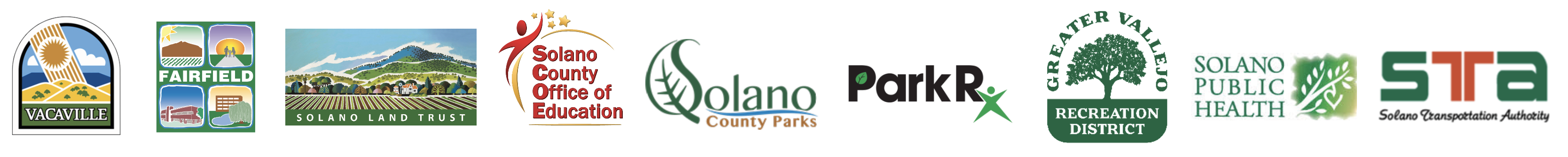 logos for Xplore Solano partner organizations